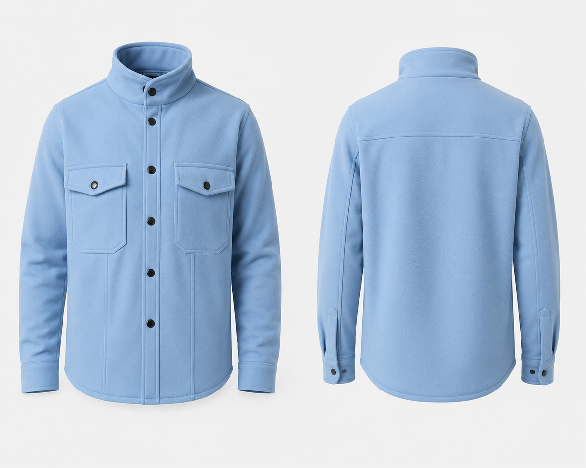 Premium Utility Shacket – Double Pocket Button-Up Jacket