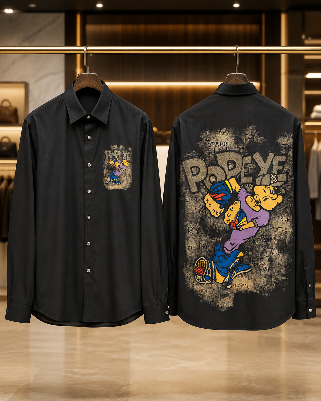 Men’s Popeye Graphic Statement Shirt