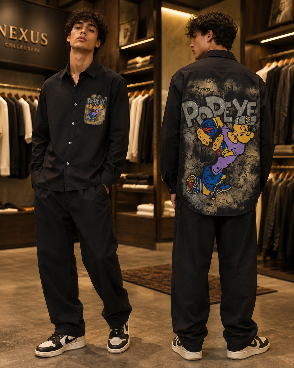Men’s Popeye Graphic Statement Shirt