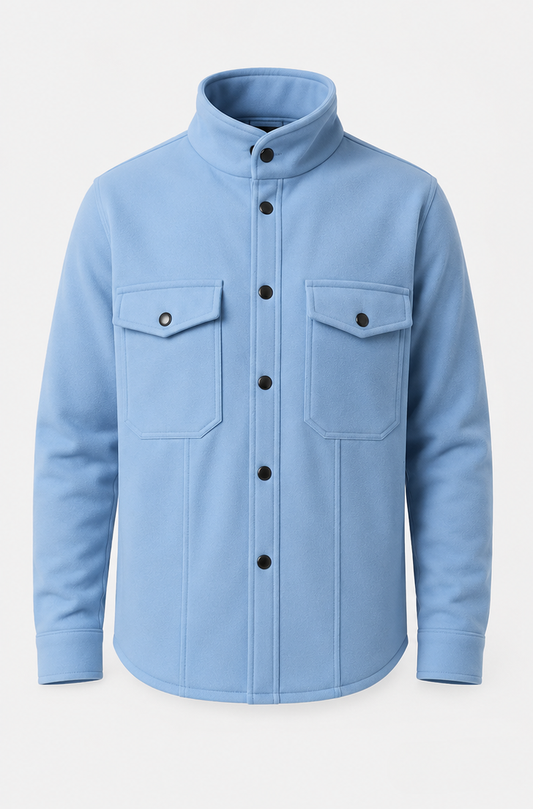 Premium Utility Shacket – Double Pocket Button-Up Jacket