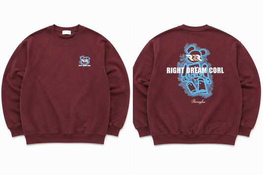 Men’s Graphic Print Crew Neck Sweatshirt – Full Sleeve Casual Pullover
