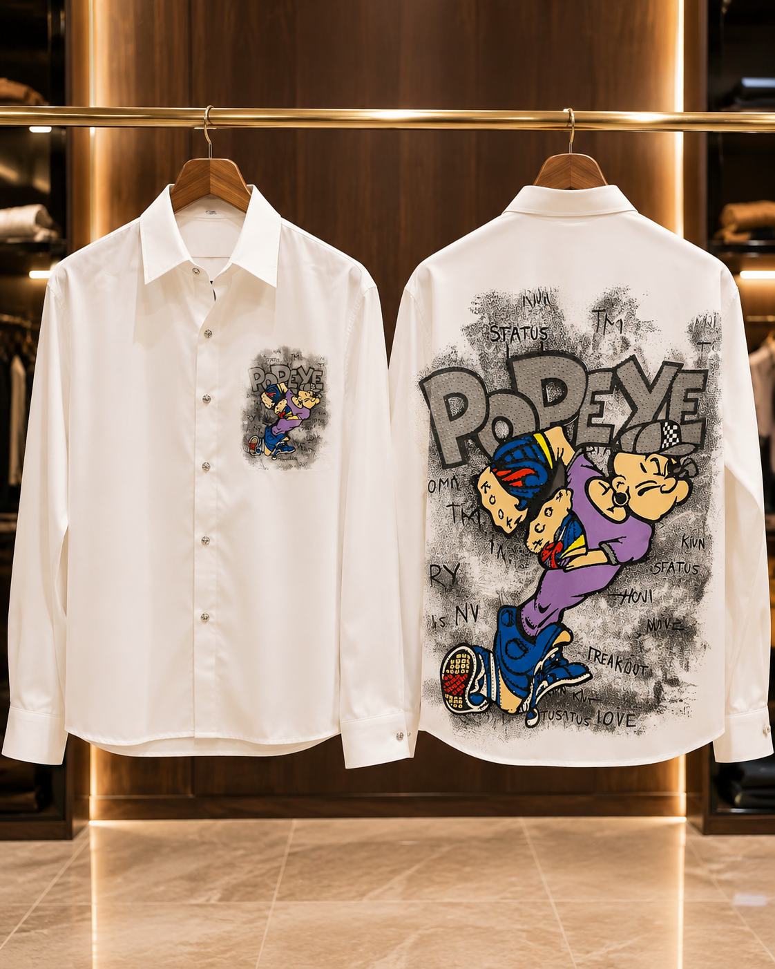 Men’s Popeye Graphic Statement Shirt