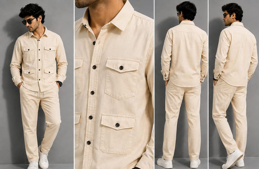 Hunting 4 Pocket Shirt & Pant Co-ord Set