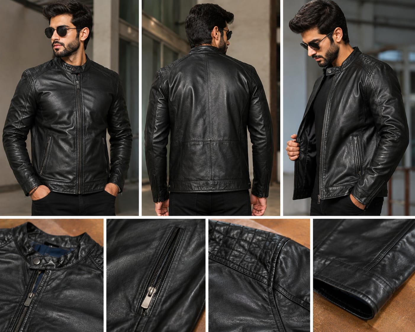 Premium Black Leather Jacket
