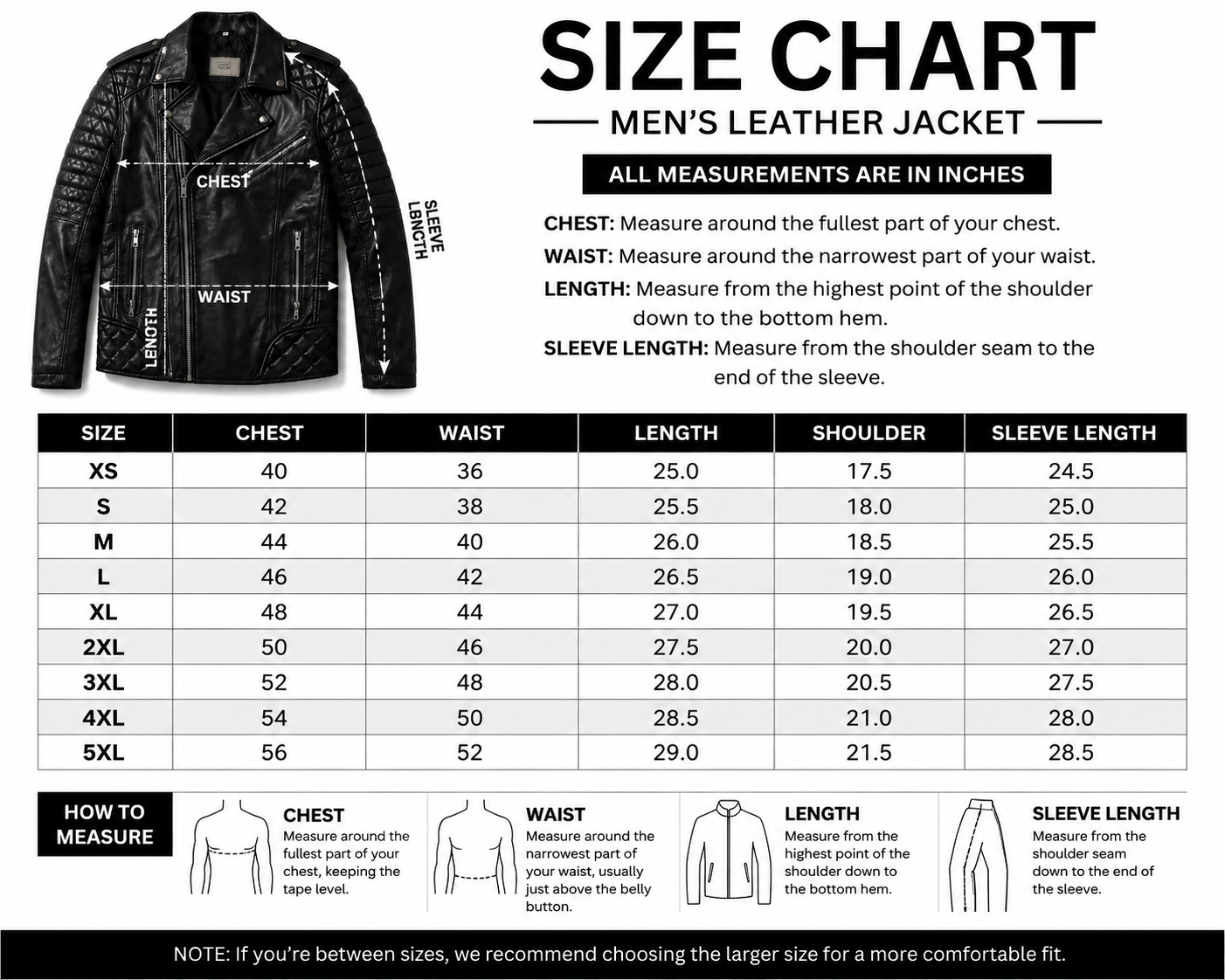 Black leather biker jacket